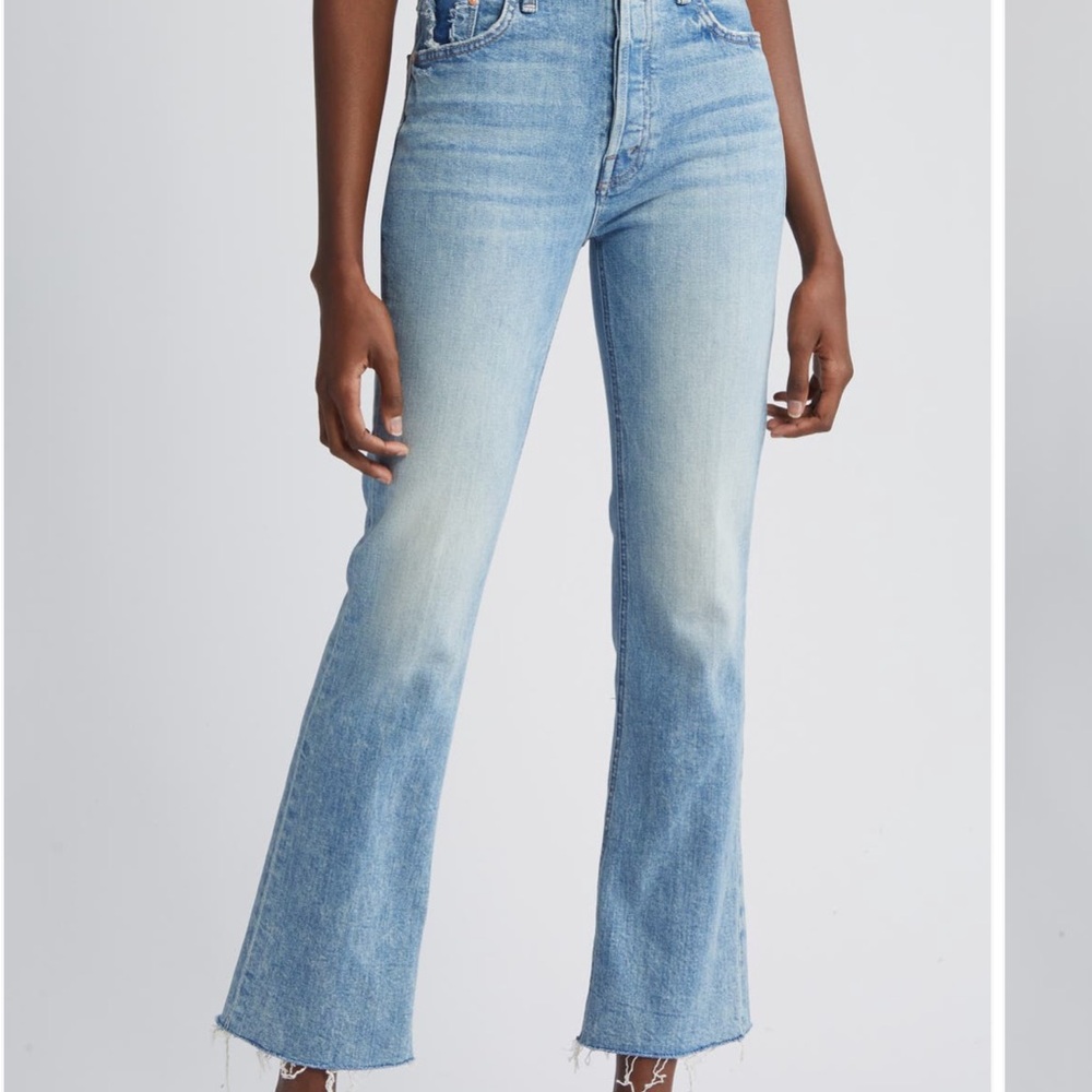 MOTHER (fits petite) The Tripper High Waist Flood Frayed. Brand new.